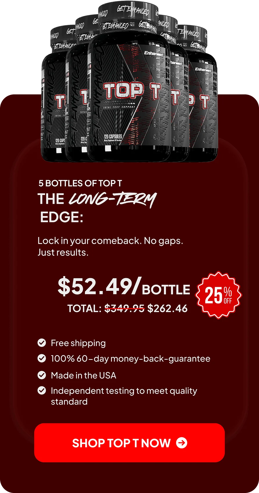 Top T™ 5 bottles pricing